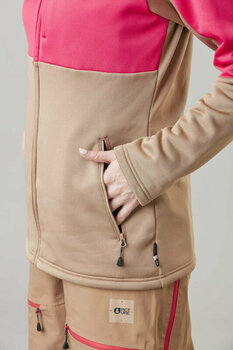 T-shirt/casaco com capuz para esqui Picture Rommana FZ Fleece Women Dark Stone L Ponte - 6