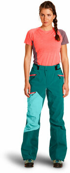 Pantalones para exteriores Ortovox Westalpen 3L Pants W Pacific Green XS Pantalones para exteriores - 4
