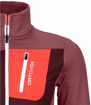 Hættetrøje til udendørs brug Ortovox Fleece Grid Jacket W Mountain Rose XS Hættetrøje til udendørs brug - 2