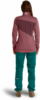 Hættetrøje til udendørs brug Ortovox Fleece Grid Jacket W Mountain Rose XS Hættetrøje til udendørs brug - 4