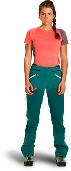 Pantalones para exteriores Ortovox Westalpen Softshell Pants W Pacific Green XS Pantalones para exteriores - 6