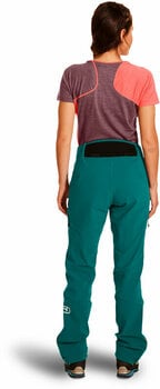 Pantalones para exteriores Ortovox Westalpen Softshell Pants W Pacific Green XS Pantalones para exteriores - 7