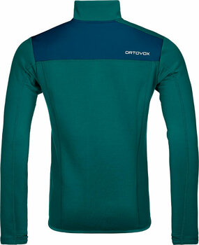 Outdoor Jacket Ortovox Fleece M Outdoor Jacket Pacific Green L - 2