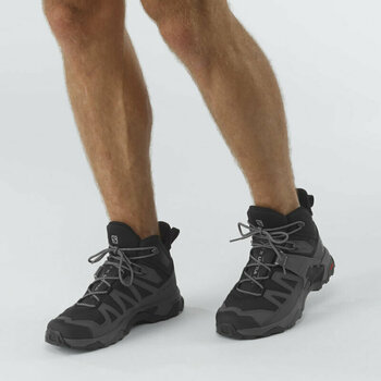 Pánske outdoorové topánky Salomon X Ultra 4 Mid Wide GTX Black/Magnet/Pearl Blue 41 1/3 Pánske outdoorové topánky - 7