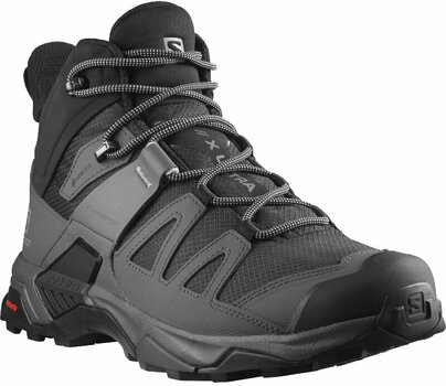 Mens Outdoor Shoes Salomon X Ultra 4 Mid Wide GTX Black/Magnet/Pearl Blue 45 1/3 Mens Outdoor Shoes - 2