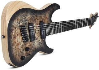 Multiscale electric guitar Schecter Reaper-7 Multiscale Charcoal Burst Multiscale electric guitar - 1