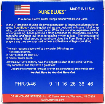 Struny pre elektrickú gitaru DR Strings PHR-9/46 - 3