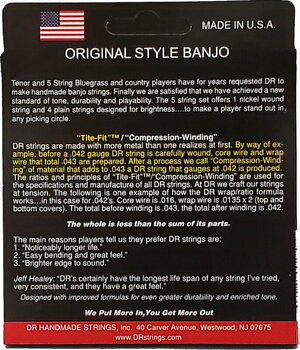 Banjo Saiten DR Strings BA5-10 - 3