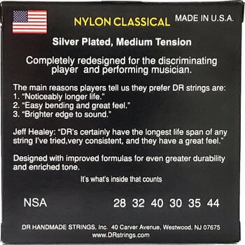 Nylon snaren voor klassieke gitaar DR Strings NSA - 3