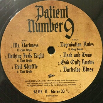 Disc de vinil Ozzy Osbourne - Patient Number 9 (Crystal Clear Coloured) (2 LP) - 5