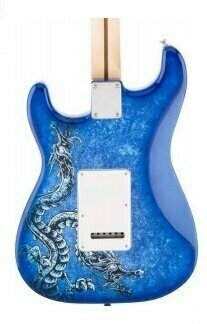 Signature Electric Guitar Fender Special Edition David Lozeau Art Strat MN Dragon - 2