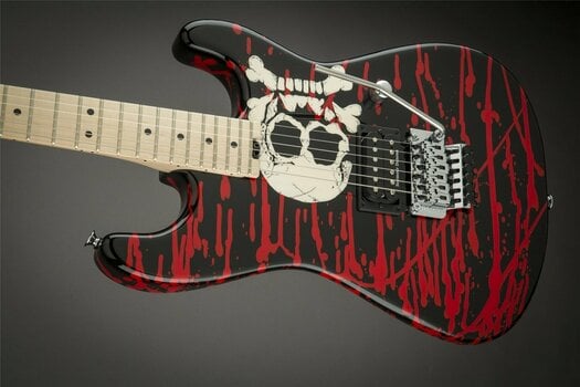 Electric guitar Charvel Warren DeMartini Signature Blood And Skull Pro Mod - 3