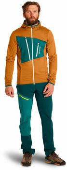 Bluza outdoorowa Ortovox Fleece Grid Hoody M Pacific Green XL Bluza outdoorowa - 4