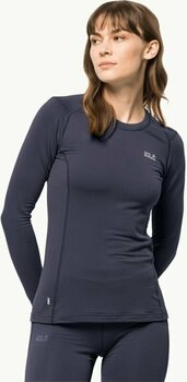 T-shirt outdoor Jack Wolfskin Infinite L/S W Graphite Une seule taille T-shirt outdoor - 2