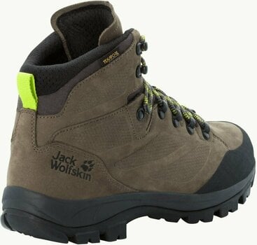 Mens Outdoor Shoes Jack Wolfskin Rebellion Texapore Mid M Khaki/Phantom 40,5 Mens Outdoor Shoes - 3