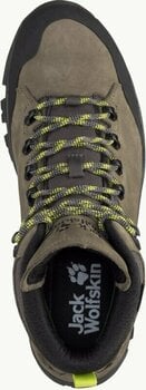 Pantofi trekking de bărbați Jack Wolfskin Rebellion Texapore Mid M Khaki/Phantom 42 Pantofi trekking de bărbați - 5