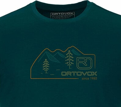 Outdoorové tričko Ortovox 140 Cool Vintage Badge T-Shirt M Dark Pacific L Tričko - 2