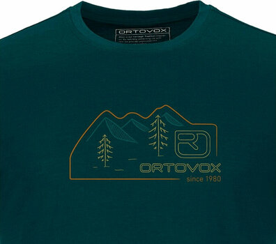 Outdoorové tričko Ortovox 140 Cool Vintage Badge T-Shirt M Dark Pacific XL Tričko - 2