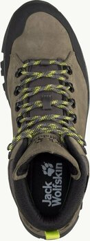 Moški pohodni čevlji Jack Wolfskin Rebellion Texapore Mid M Khaki/Phantom 44,5 Moški pohodni čevlji - 5