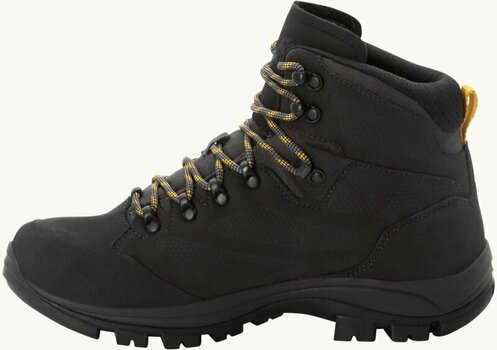 Mens Outdoor Shoes Jack Wolfskin Rebellion Texapore Mid M Phantom/Burly Yellow 40 Mens Outdoor Shoes - 4