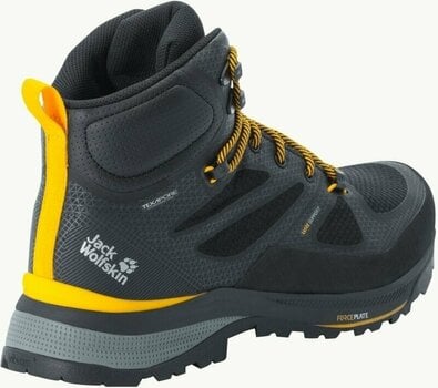 Mens Outdoor Shoes Jack Wolfskin Force Striker Texapore Mid M Black/Burly Yellow 40 Mens Outdoor Shoes - 3