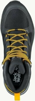 Mens Outdoor Shoes Jack Wolfskin Force Striker Texapore Mid M Black/Burly Yellow 40 Mens Outdoor Shoes - 5