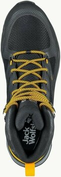 Mens Outdoor Shoes Jack Wolfskin Force Striker Texapore Mid M Black/Burly Yellow 40,5 Mens Outdoor Shoes - 5