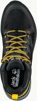 Mens Outdoor Shoes Jack Wolfskin Force Striker Texapore Low M Black/Burly Yellow 40,5 Mens Outdoor Shoes - 5
