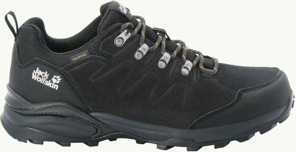 Mens Outdoor Shoes Jack Wolfskin Refugio Texapore Low M Phantom/Burly Yellow 40 Mens Outdoor Shoes - 2