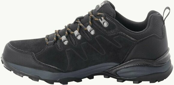 Mens Outdoor Shoes Jack Wolfskin Refugio Texapore Low M Phantom/Burly Yellow 40 Mens Outdoor Shoes - 4