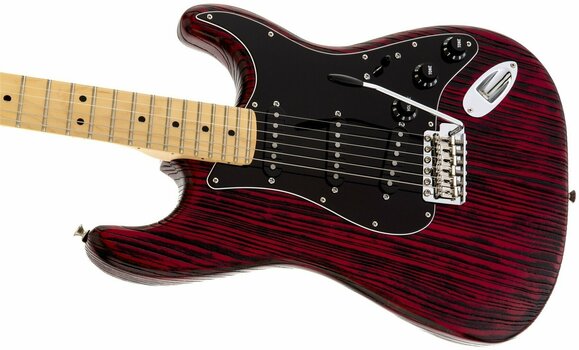 Električna kitara Fender Limited Edition Sandblasted Strat Crimson Red Transparent - 4