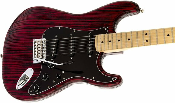 Električna kitara Fender Limited Edition Sandblasted Strat Crimson Red Transparent - 5