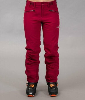 Hiihtohousut Bergans Oppdal Insulated Lady Pants Chianti Red S - 2