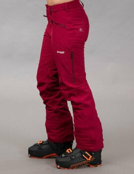 Ski Hose Bergans Oppdal Insulated Lady Pants Chianti Red S - 3