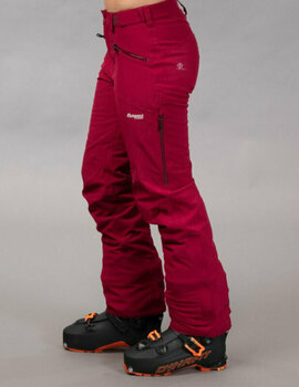 Ski-broek Bergans Oppdal Insulated Lady Pants Chianti Red M - 3