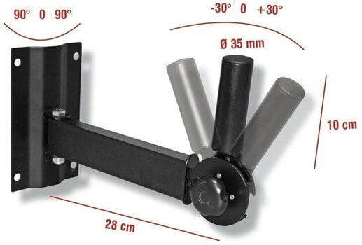 Wall mount for speakerboxes Bespeco SH56 Wall mount for speakerboxes - 2