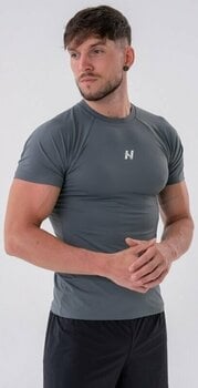 Fitness T-Shirt Nebbia Functional Slim-fit T-shirt Grey L Fitness T-Shirt - 2