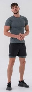 Фитнес тениска Nebbia Functional Slim-fit T-shirt Grey L Фитнес тениска - 5