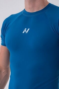 Fitnes majica Nebbia Functional Slim-fit T-shirt Blue M Fitnes majica - 3