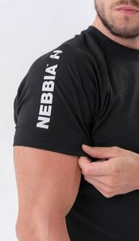 Фитнес тениска Nebbia Sporty Fit T-shirt Essentials Black M Фитнес тениска - 3