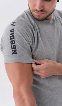 Фитнес тениска Nebbia Sporty Fit T-shirt Essentials Light Grey XL Фитнес тениска - 3