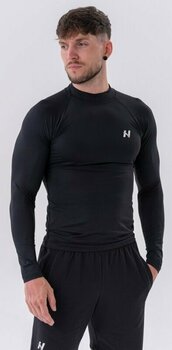 Träning T-shirt Nebbia Functional T-shirt with Long Sleeves Active Black M Träning T-shirt - 2