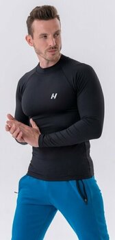 Majica za fitnes Nebbia Functional T-shirt with Long Sleeves Active Black M Majica za fitnes - 4