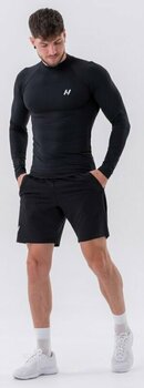 Fitness T-Shirt Nebbia Functional T-shirt with Long Sleeves Active Black M Fitness T-Shirt - 8