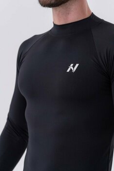 Träning T-shirt Nebbia Functional T-shirt with Long Sleeves Active Black L Träning T-shirt - 5