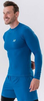 Träning T-shirt Nebbia Functional T-shirt with Long Sleeves Active Blue M Träning T-shirt - 2