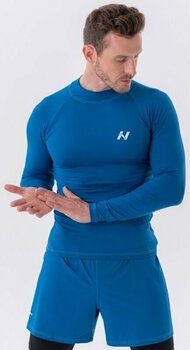 Fitness shirt Nebbia Functional T-shirt with Long Sleeves Active Blue M Fitness shirt - 3