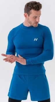 Fitness tričko Nebbia Functional T-shirt with Long Sleeves Active Blue L Fitness tričko - 3