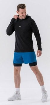 Fitness shirt Nebbia Long-Sleeve T-shirt with a Hoodie Black L Fitness shirt - 7
