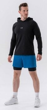 Tricouri de fitness Nebbia Long-Sleeve T-shirt with a Hoodie Black L Tricouri de fitness - 8